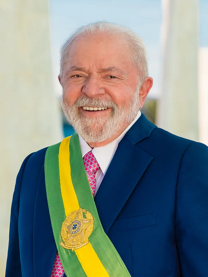 Foto oficial de Luiz Inácio Lula da Silva, presidente da República