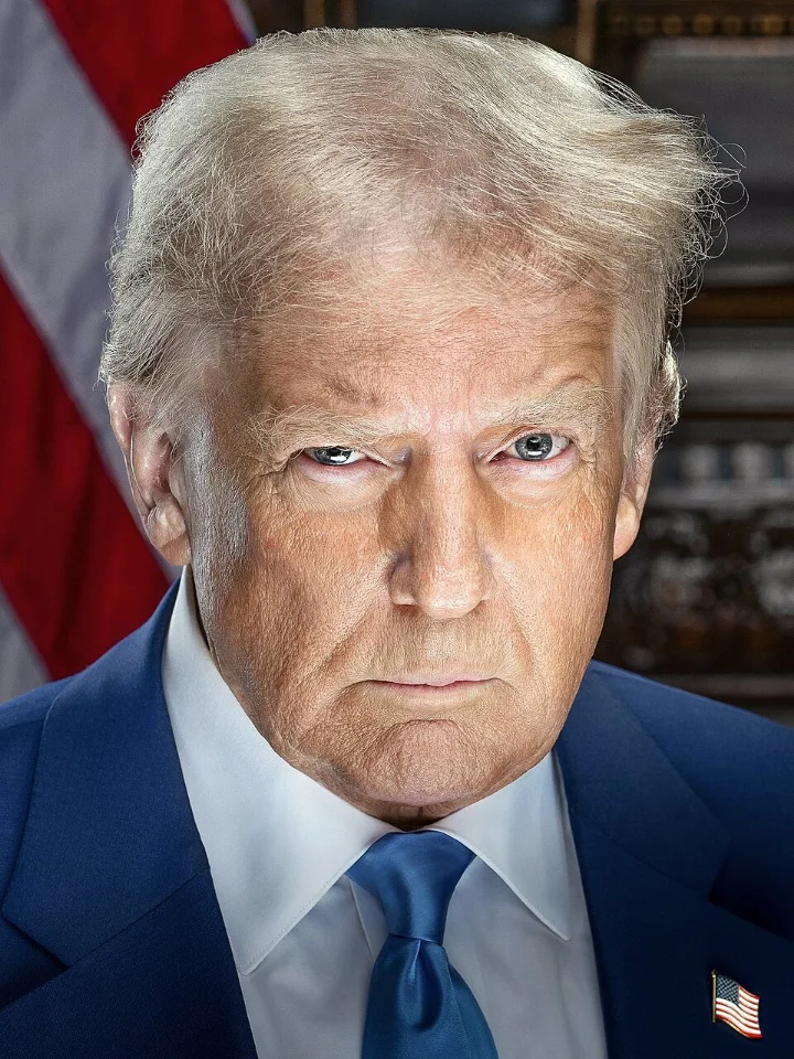 Officieel portret van Donald Trump, president van de Verenigde Staten